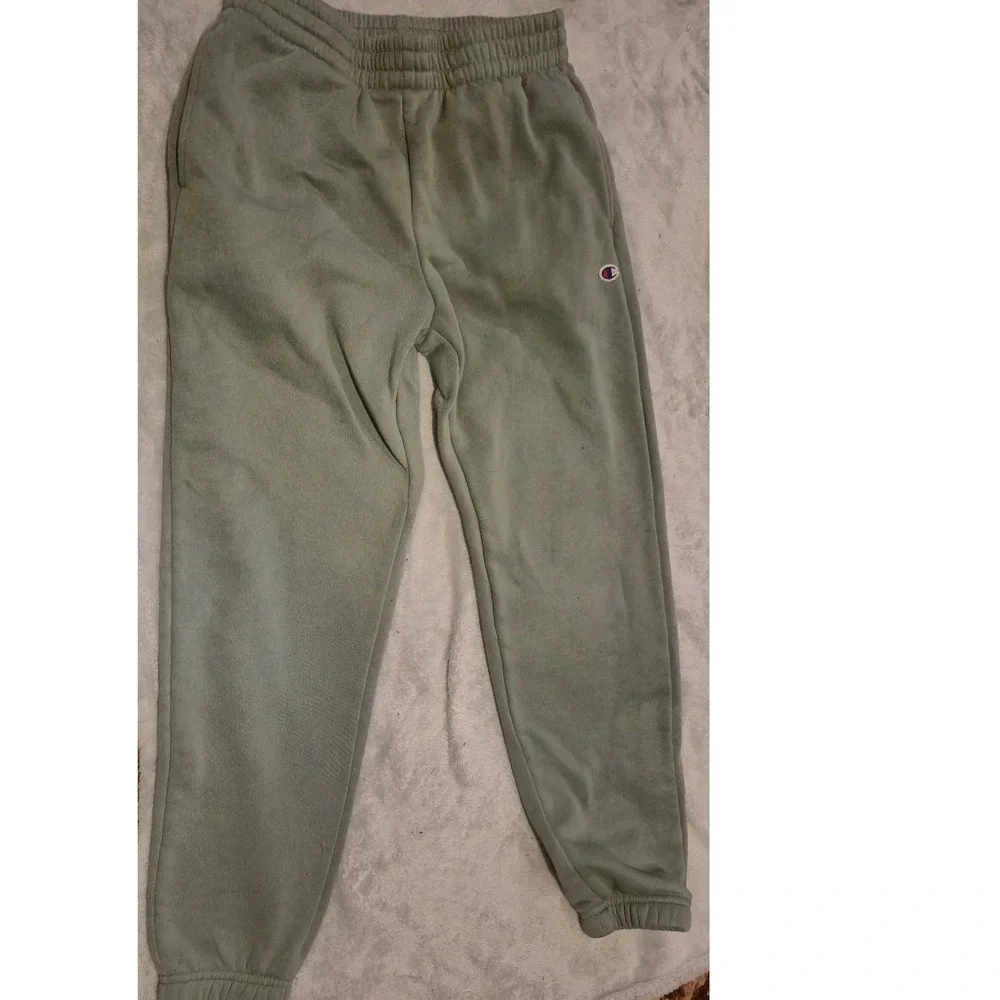 Champion Girls Sage‎ Green Rainbow Logo Hoodie and Sweatpants Set Size M 8